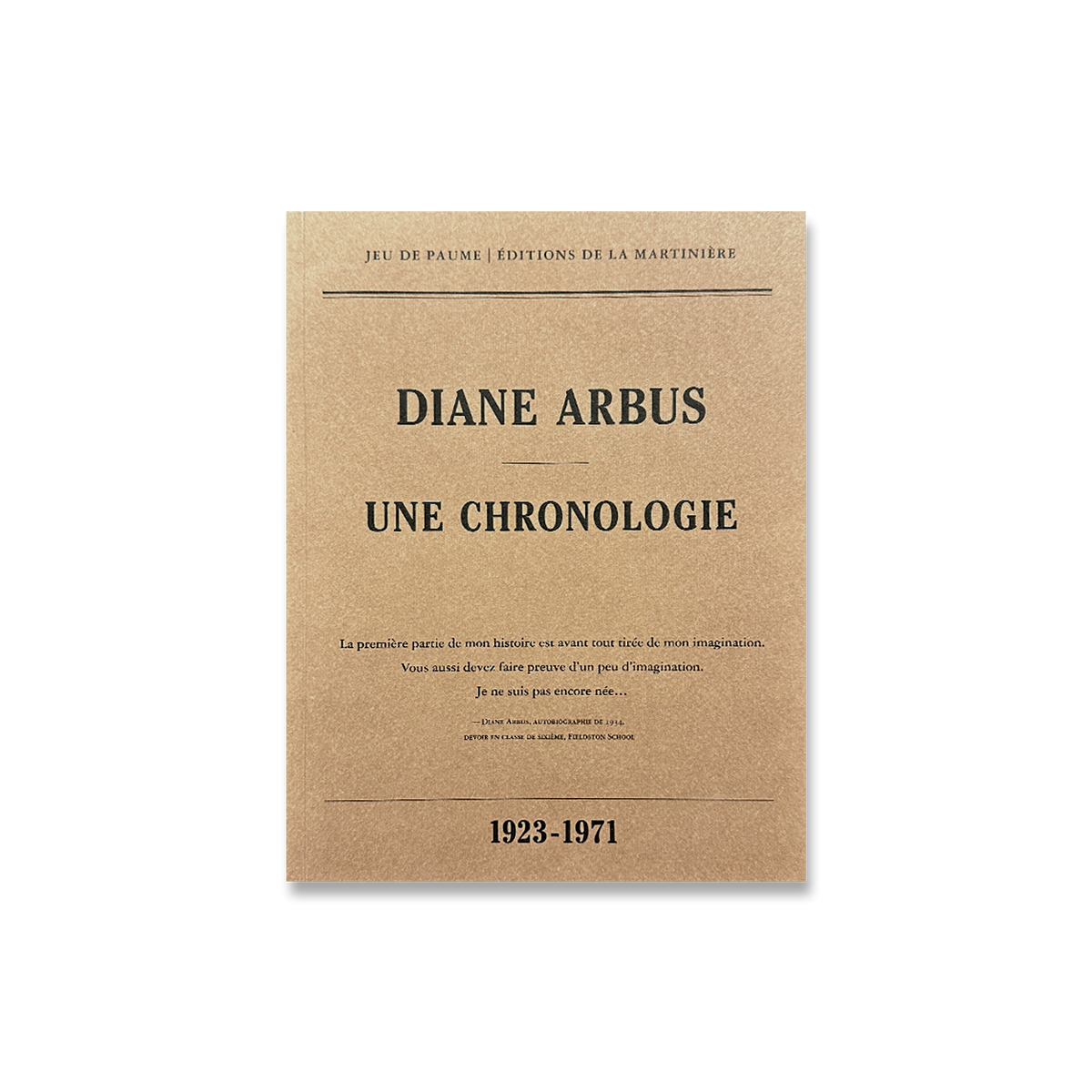 Diane Arbus - une chronologie - 1923-1971